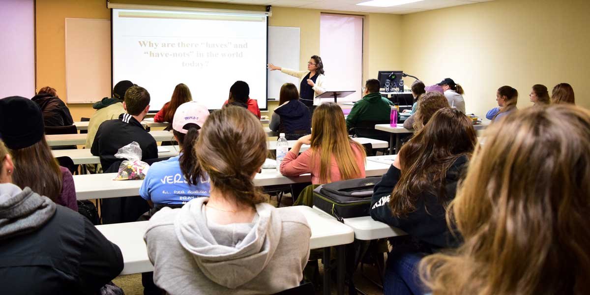 Students in class