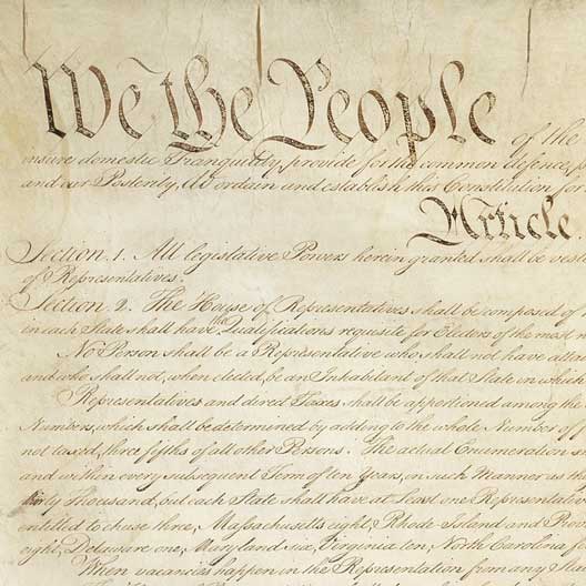 The opening statements of the Constitution of the United States of america