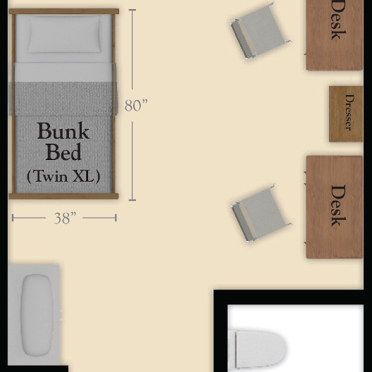 Guadalupe Hall Floor Plans